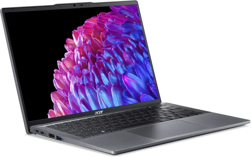 Ноутбук Acer Swift Go 14 SFG14-63-R57X Ryzen 7 8845HS 16Gb SSD1Tb AMD Radeon 14" OLED 2.8K (2880x1800) Windows 11 Home metall WiFi BT Cam (NX.KTSCD.003)