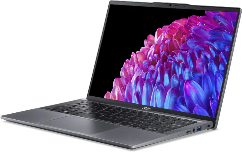 Ноутбук Acer Swift Go 14 SFG14-63-R8U9 Ryzen 5 8645HS 16Gb SSD1Tb AMD Radeon 14" OLED 2.8K (2880x1800) Windows 11 Home metall WiFi BT Cam (NX.KTSCD.002)