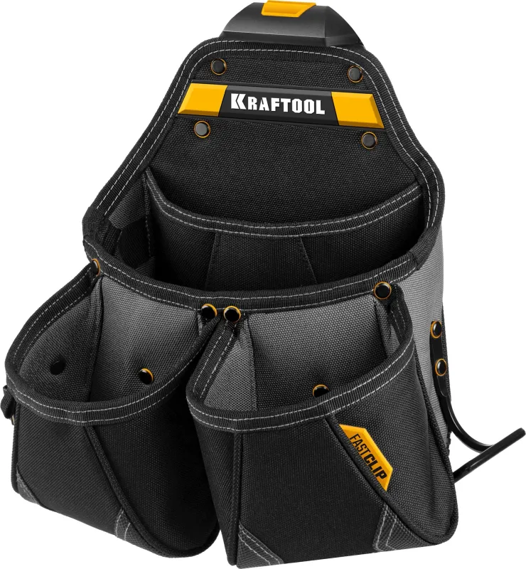 Сумка для инструментов Kraftool KBS-4 37карм. черный/желтый (38760-4)
