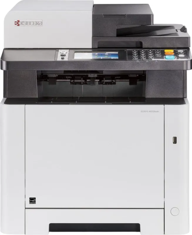 Мфу лазерный цветной Kyocera ECOSYS M5526cdn, P/C/S/F, цв.лазерный, A4, 26 стр/мин, 1200x1200 dpi, 512 Мб, USB 2.0, Network, лоток 250 л., Duplex, автопод., старт.тонер 1200 стр.