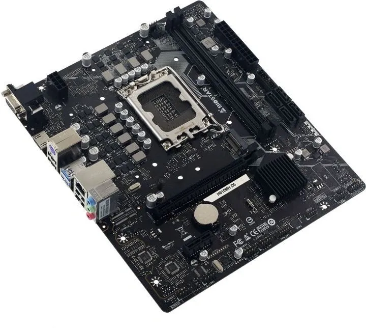 Материнская плата Biostar H610MH D5 Soc-1700 Intel H610 2xDDR5 mATX AC`97 8ch(7.1) GbLAN RAID+VGA+HDMI