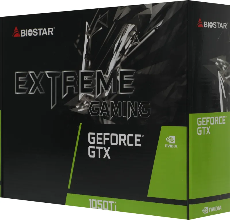 Видеокарта Biostar PCI-E GTX1050Ti-4GB NVIDIA GeForce GTX 1050TI 4Gb 128bit GDDR5 1291/7008 DVIx1 HDMIx1 DPx1 HDCP Ret