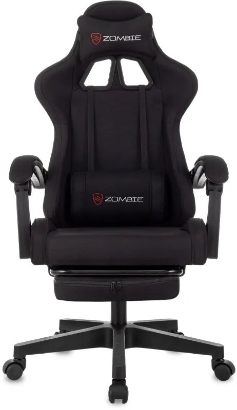 Кресло игровое Zombie Shadow черный Neo Black с подголов. крестов. пластик подст.для ног пластик черный