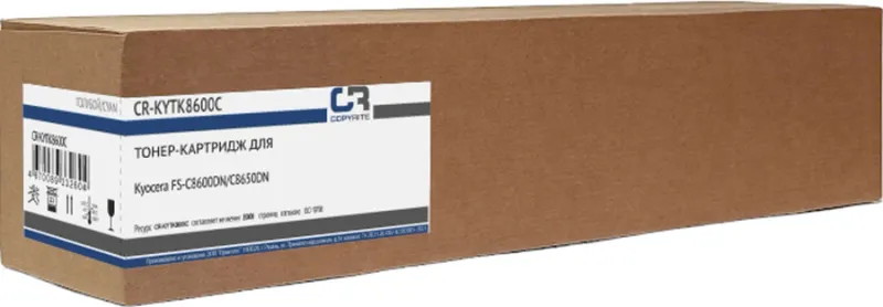 Картридж лазерный CopyRite CR-KYTK8600C TK-8600C голубой (20000стр.) для (CR-KYTK8600C)