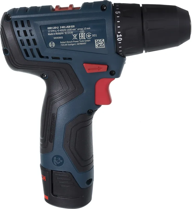 Дрель-шуруповерт Bosch GSR 120-LI аккум. патрон:быстрозажимной (кейс в комплекте) (06019G8000)