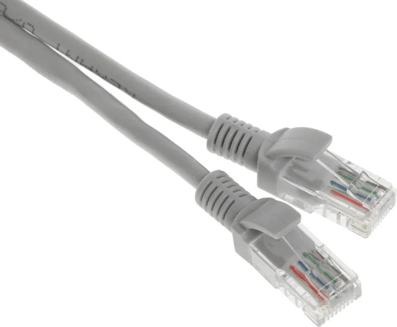 Патч-корд Rexant 18-1007 UTP RJ-45 вил.-вилка RJ-45 кат.5E 5м серый ПВХ