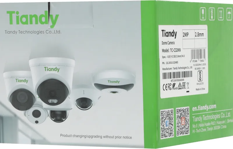 Камера видеонаблюдения IP Tiandy Super Lite TC-C32KN I3/E/Y/C/SD/2.8mm/V4.3 2.8-4.3мм цв. (TC-C32KN I3/E/Y/C/SD/2.8/V4.3)