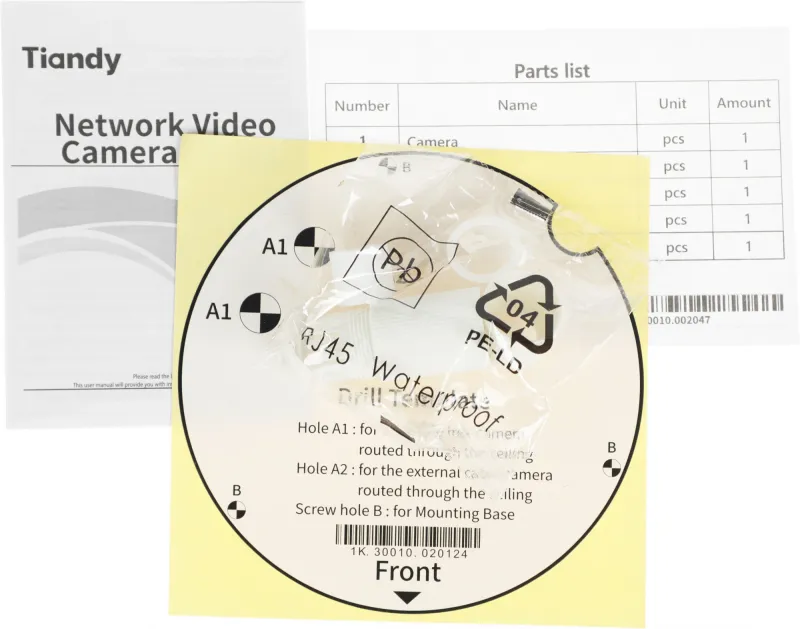 Камера видеонаблюдения IP Tiandy TC-C34KN I3/E/Y/C/SD/2.8mm/V4.3 2.8-2.8мм цв. (TC-C34KN I3/E/Y/C/SD/2.8/V4.3)