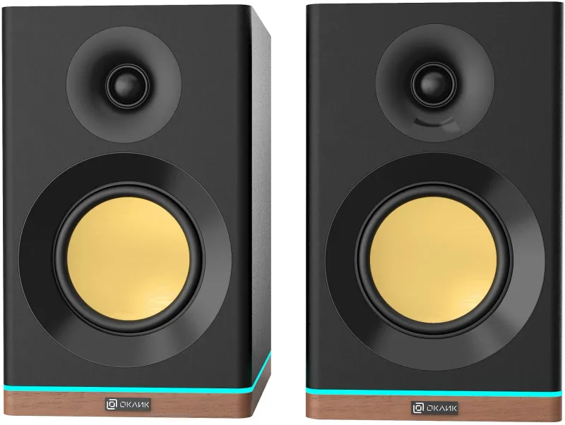 Колонки Оклик OK-605A 2.0 черный 60Вт BT