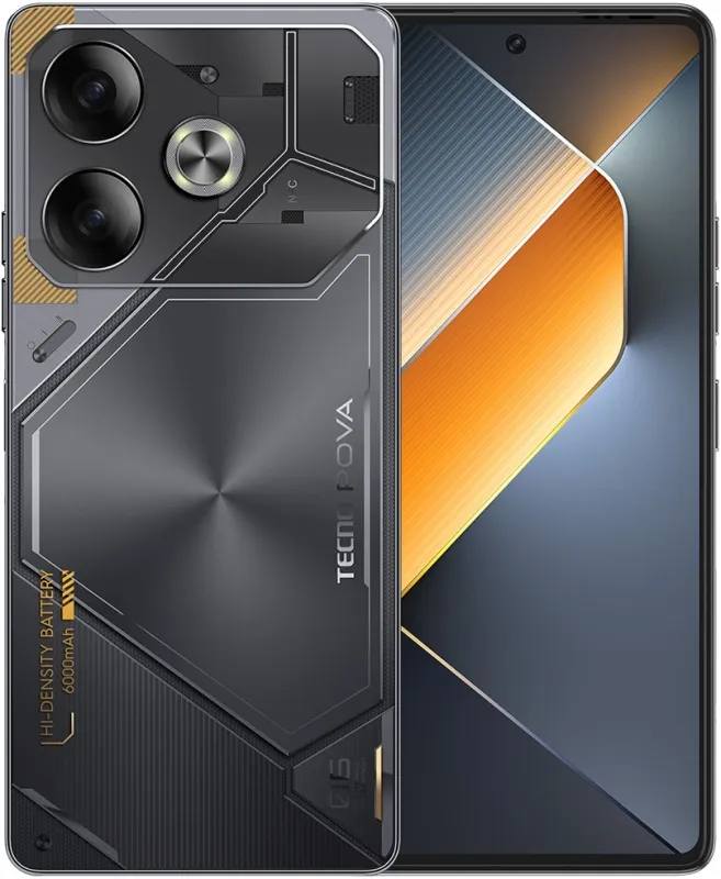 Смартфон Tecno Pova 6 256Gb 8Gb серый моноблок (LI7 256+8 METEORITE GREY)