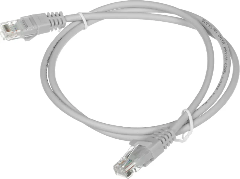 Патч-корд Suprlan 10-0142 UTP RJ-45 вил.-вилка RJ-45 кат.5E 1м серый LSZH 26AWG