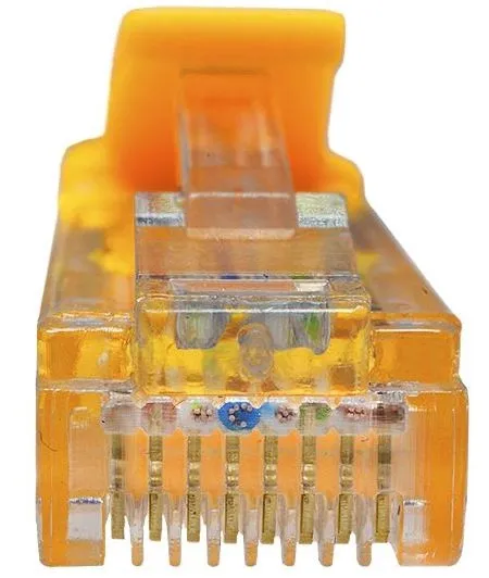 Патч-корд Suprlan 10-0161 UTP RJ-45 вил.-вилка RJ-45 кат.5E 0.5м желтый LSZH 26AWG