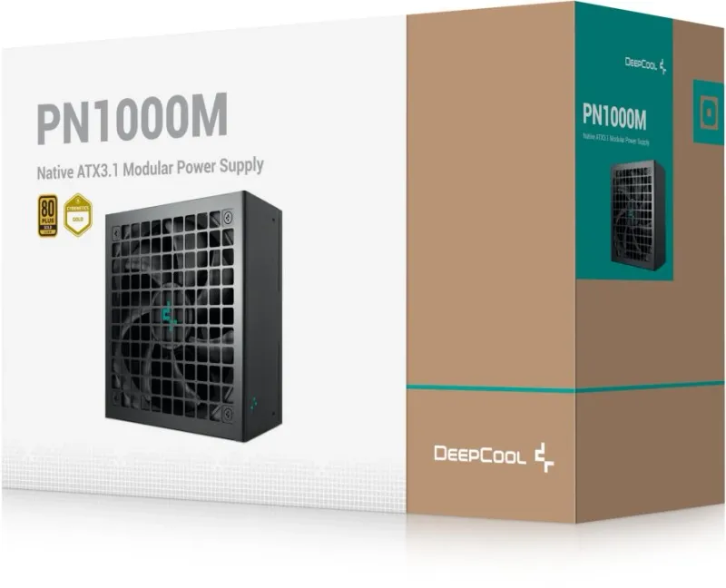 Блок питания Deepcool ATX 1000W PN1000M Gen.5 80+ gold (20+4pin) APFC 120mm fan 8xSATA RTL