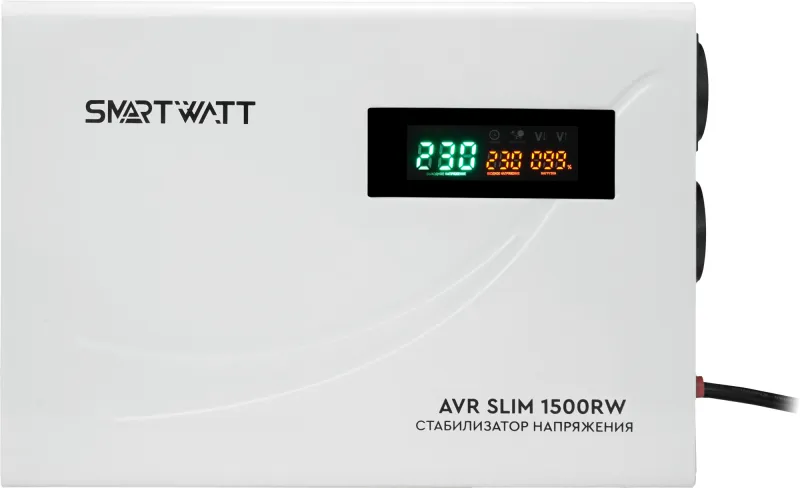 Стабилизатор напряжения Smartwatt SLIM 1500RW 1500ВА белый