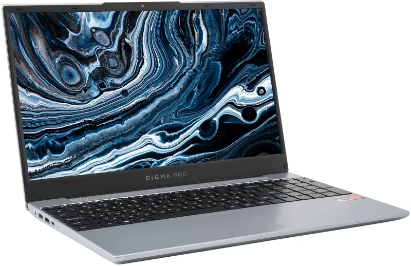 Ноутбук Digma Pro Breve Ryzen 5 Pro 5675U 16Gb SSD512Gb AMD Radeon 15.6" IPS FHD (1920x1080) Windows 11 Professional silver WiFi BT Cam 4500mAh (DN15R5-ADXW08)