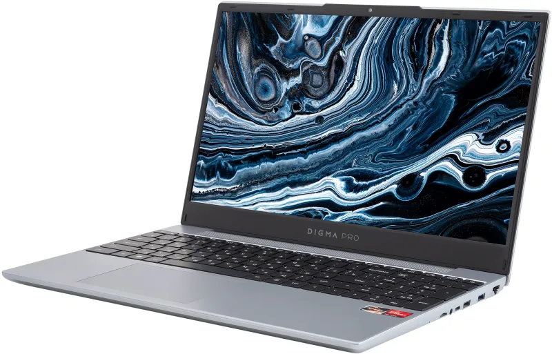Ноутбук Digma Pro Breve Ryzen 5 Pro 5675U 16Gb SSD512Gb AMD Radeon 15.6" IPS FHD (1920x1080) Windows 11 Professional silver WiFi BT Cam 4500mAh (DN15R5-ADXW08)