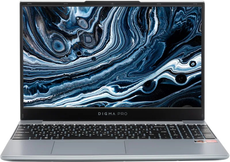 Ноутбук Digma Pro Breve Ryzen 5 Pro 5675U 16Gb SSD512Gb AMD Radeon 15.6" IPS FHD (1920x1080) Windows 11 Professional silver WiFi BT Cam 4500mAh (DN15R5-ADXW08)