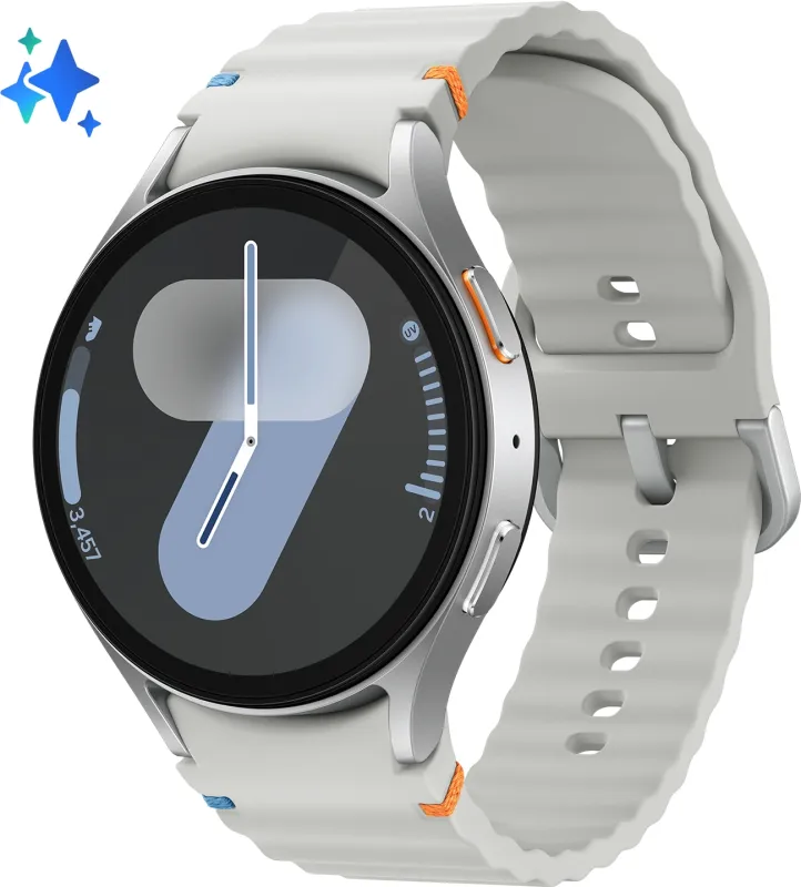 Смарт-часы Samsung Galaxy Watch 7 LTE 44мм 1.5" Super AMOLED корп.серебристый рем.серебристый (SM-L315FZSACAU)
