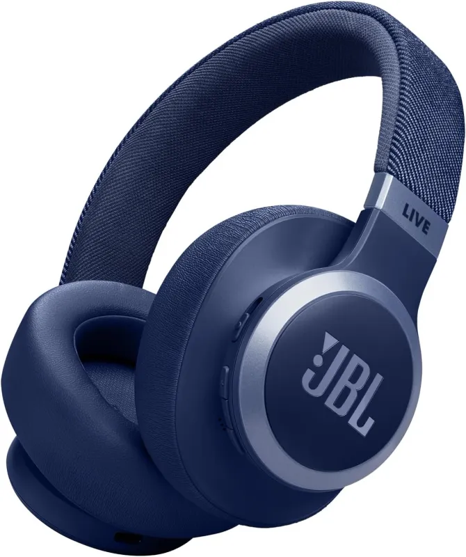 Гарнитура накладные JBL Live 770NC 2м синий беспроводные bluetooth оголовье (JBLLIVE770NCBLU)