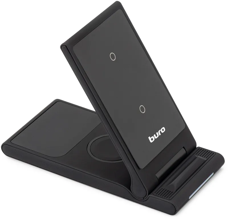 Беспроводное зар./устр. Buro CWC-QC5 15W 3A (QI) USB-C универсальное черный (CWC-QC5A15BK)