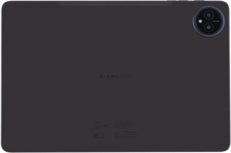 Планшет Digma Pro Spectrum T606 (1.6) 8C RAM6Gb ROM128Gb 10.1" IPS 1280x800 4G 2Sim Android 14 темно-серый 13Mpix 5Mpix BT WiFi microSD 512Gb 6000mAh
