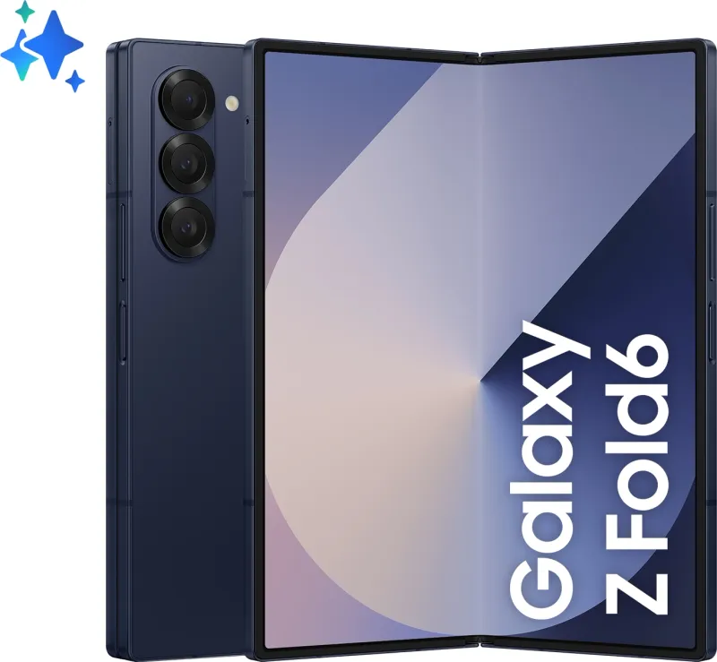 Смартфон Samsung SM-F956B Galaxy Z Fold 6 5G 1Tb 12Gb синий раскладной 3G 4G 2Sim 7.6" 1856x2160 Android 14 50Mpix 802.11 a/b/g/n/ac/ax NFC GPS GSM900/1800 GSM1900 TouchSc Protect