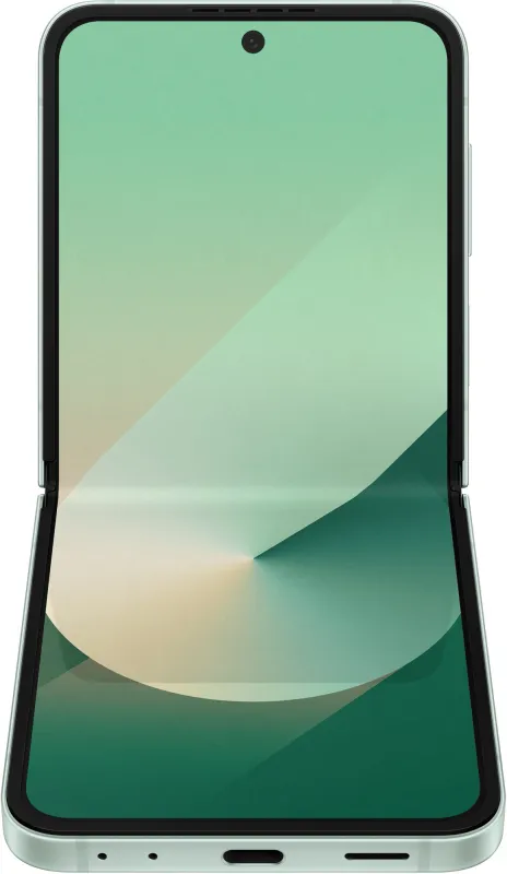 Смартфон Samsung SM-F741B Galaxy Z Flip 6 256Gb 12Gb мятный раскладной 3G 4G 1Sim 6.7" 1080x2640 Android 14 50Mpix 802.11 a/b/g/n/ac/ax NFC GPS GSM900/1800 GSM1900 TouchSc Protect
