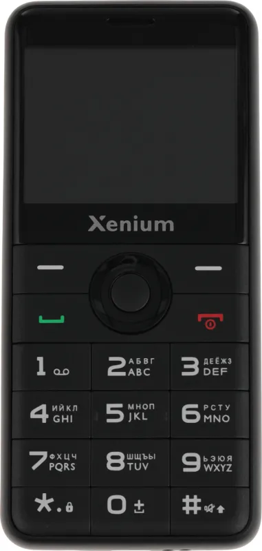 Мобильный телефон XENIUM X700 черный моноблок 1.77" 128x160 Nucleus 0.3Mpix GSM900/1800 MP3