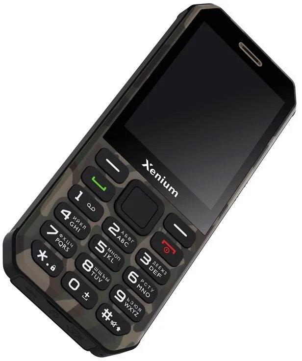 Мобильный телефон XENIUM X300 зеленый моноблок 1.77" 128x160 Nucleus 0.3Mpix GSM900/1800 MP3