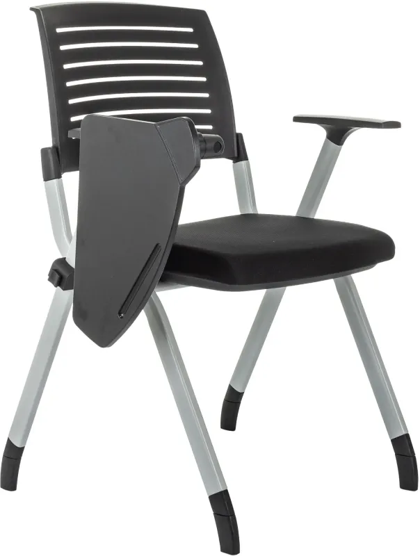 Стул Бюрократ X-Click-PP черный со столиком на ножках металл серый