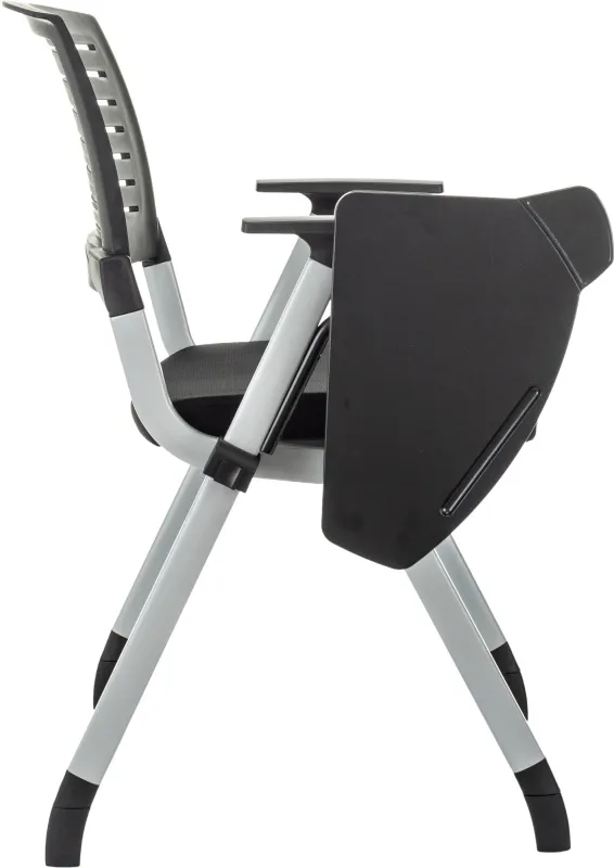 Стул Бюрократ X-Click-PP черный со столиком на ножках металл серый