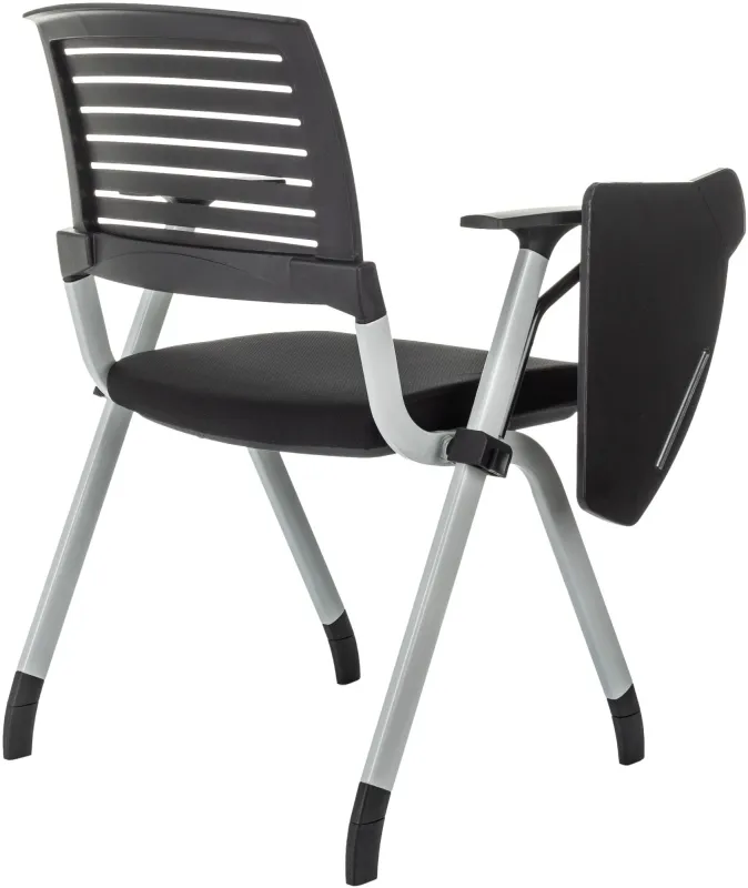 Стул Бюрократ X-Click-PP черный со столиком на ножках металл серый