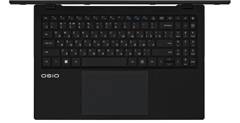 Ноутбук Osio BaseLine B150i-004b N-series N100 8Gb SSD256Gb Intel UHD Graphics 15.6" IPS FHD (1920x1080) Windows 11 Home black WiFi BT Cam 5000mAh