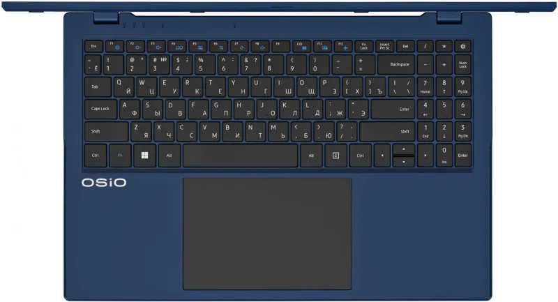 Ноутбук Osio BaseLine B150i-002c N-series N100 8Gb SSD512Gb Intel UHD Graphics 15.6" IPS FHD (1920x1080) Windows 11 Home blue WiFi BT Cam 5000mAh