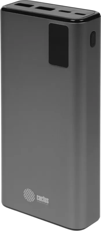 Мобильный аккумулятор Cactus CS-PBFSFA-20000 20000mAh 4.5A 2xUSB-A/USB-C серый