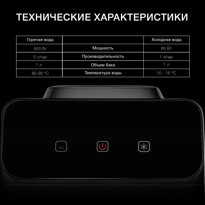 Кулер Hyundai H-WD4240E напольный электронный черный