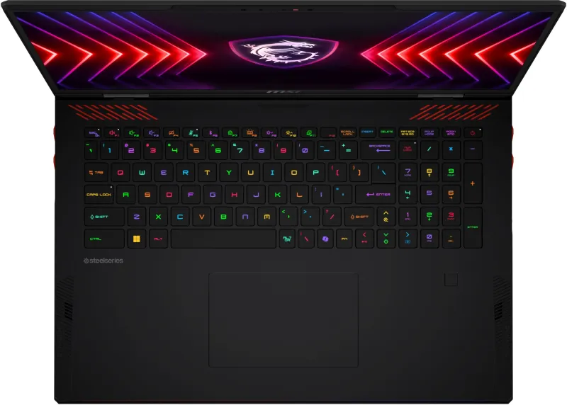 Ноутбук MSI Raider A18 HX A7VIG-026RU Ryzen 9 7945HX3D 32Gb SSD2Tb NVIDIA GeForce RTX4090 16Gb 18" IPS QHD+ (2560x1600) Windows 11 black WiFi BT Cam (9S7-182K32-026)