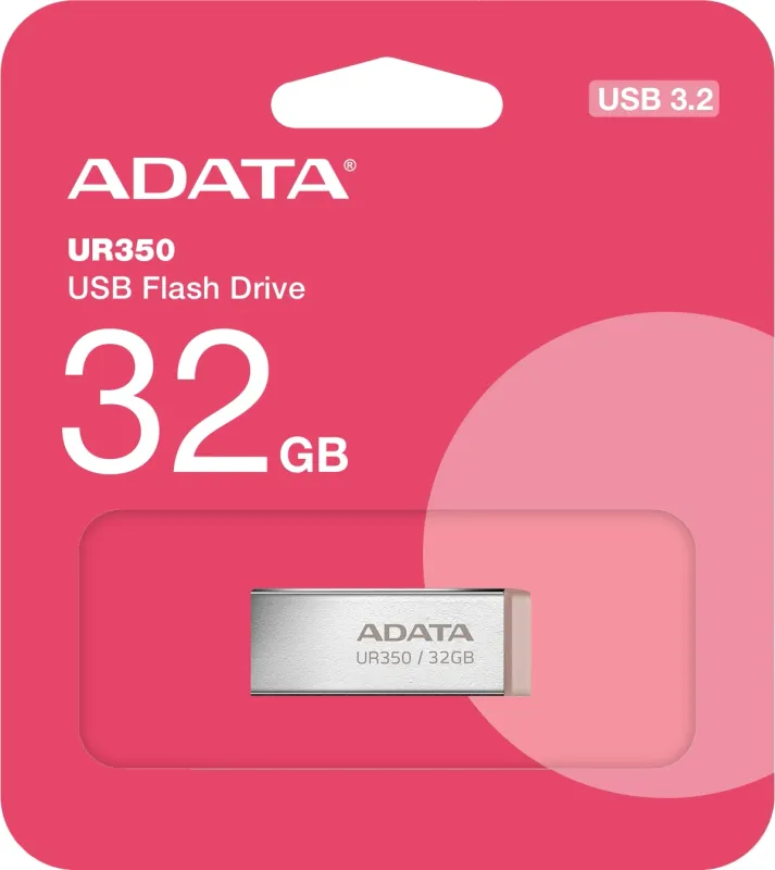 Флеш Диск A-Data 32GB UR350 UR350-32G-RSR/BG USB3.2 серебристый