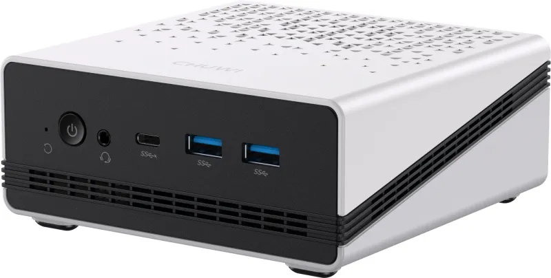 ПК Мини Chuwi UBox Ryzen 5 6600H (3.3) 16Gb SSD512Gb 660M Windows 11 Professional 2x2.5GbitEth WiFi BT 90W белый/черный