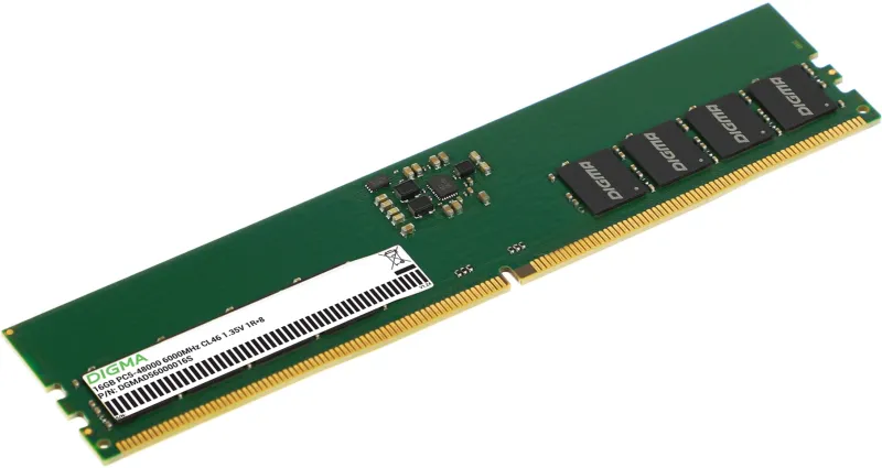 Память DDR5 16GB 6000MHz Digma DGMAD56000016S RTL PC5-48000 CL46 DIMM 288-pin 1.35В single rank Ret