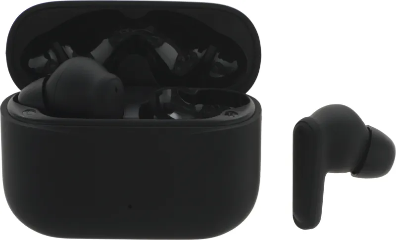 Гарнитура вкладыши Hyundai H-EP203 черный беспроводные bluetooth в ушной раковине (HEP203B)