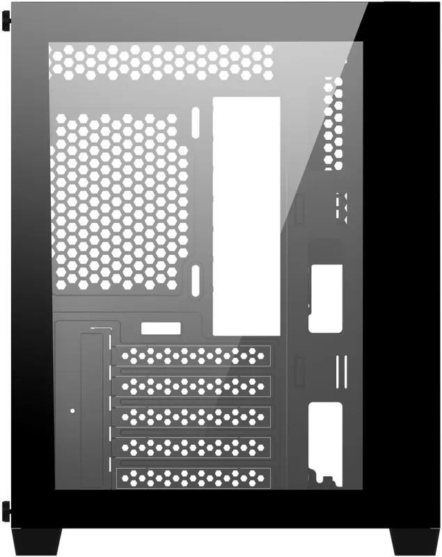 Корпус Bloody BD-CC108 черный без БП mATX 9x120mm 2xUSB3.0 audio bott PSU