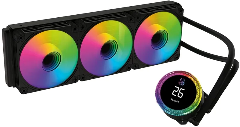 Система водяного охлаждения Bloody BD-LC360ARGB2 ARGB Soc-AM5/AM4/1151/1200/2066/1700 черный 4-pin 22-35dB Al+Cu 300W 1450gr Ret (BD-LC360ARGB2-BK)