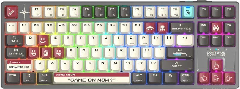 Клавиатура A4Tech Bloody WS87 Naraka механическая черный/красный USB for gamer LED (WS87)