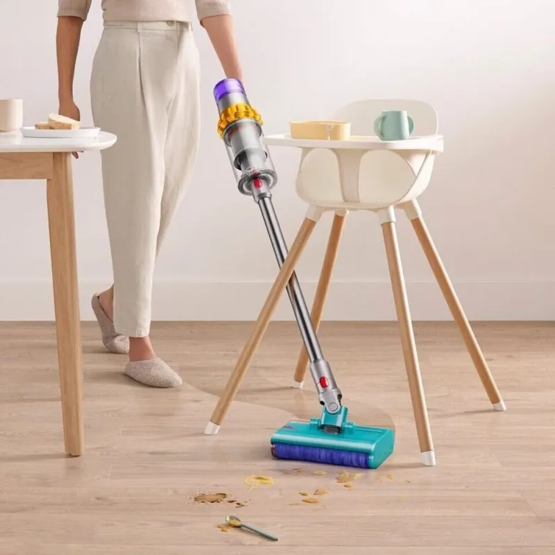 Пылесос Dyson SV47 V15S DETECT SUBMARINE 660Вт желтый/никель