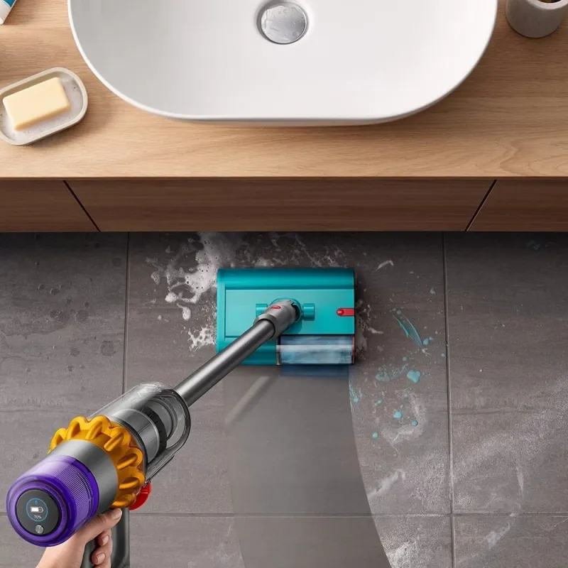 Пылесос Dyson SV47 V15S DETECT SUBMARINE 660Вт желтый/никель