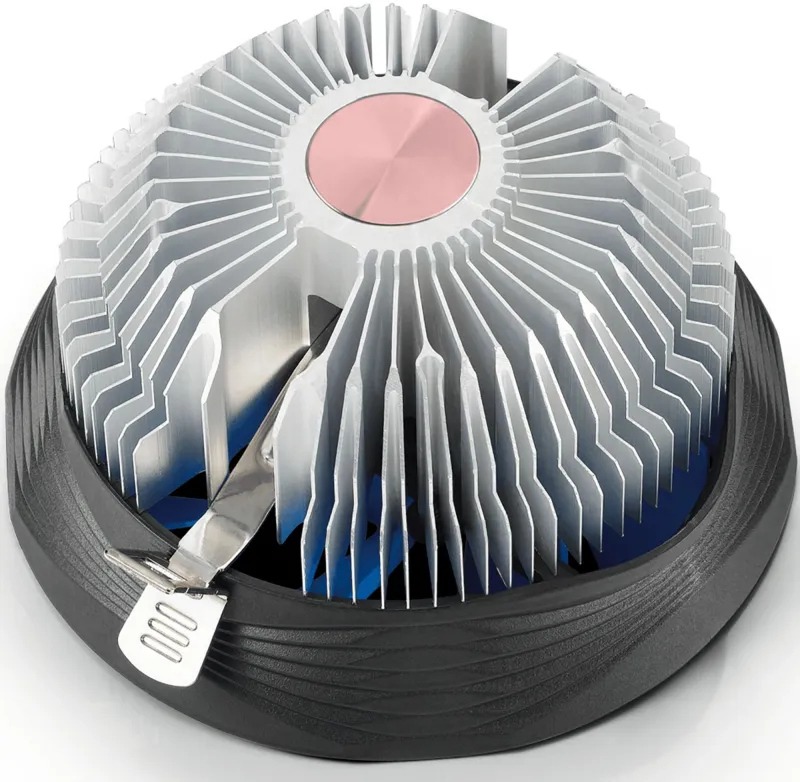 Устройство охлаждения(кулер) Deepcool Gamma Archer Pro V2 Soc-AM5/AM4/1200/1700/1851 черный/синий 4-pin 17.8-21dB Al+Cu 110W 315gr Ret (G-U-ARCHER-ARNNNN-G-2)