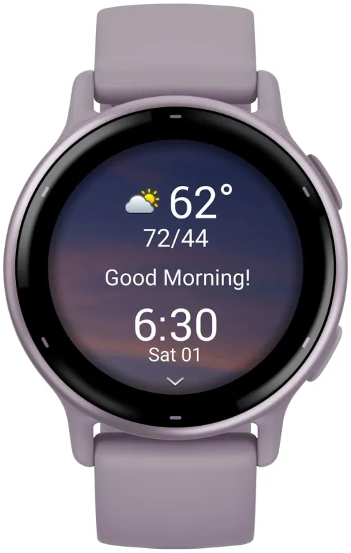 Смарт-часы Garmin Vivoactive 5 30.4мм 1.2" AMOLED корп.сиреневый рем.сиреневый разм.брасл.:125-190мм (010-02862-13)