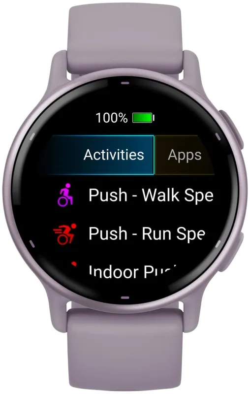 Смарт-часы Garmin Vivoactive 5 30.4мм 1.2" AMOLED корп.сиреневый рем.сиреневый разм.брасл.:125-190мм (010-02862-13)