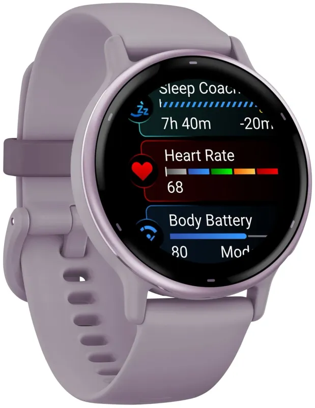 Смарт-часы Garmin Vivoactive 5 30.4мм 1.2" AMOLED корп.сиреневый рем.сиреневый разм.брасл.:125-190мм (010-02862-13)